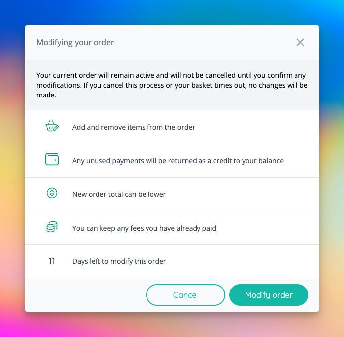 Set customer expectations before they being to make changes