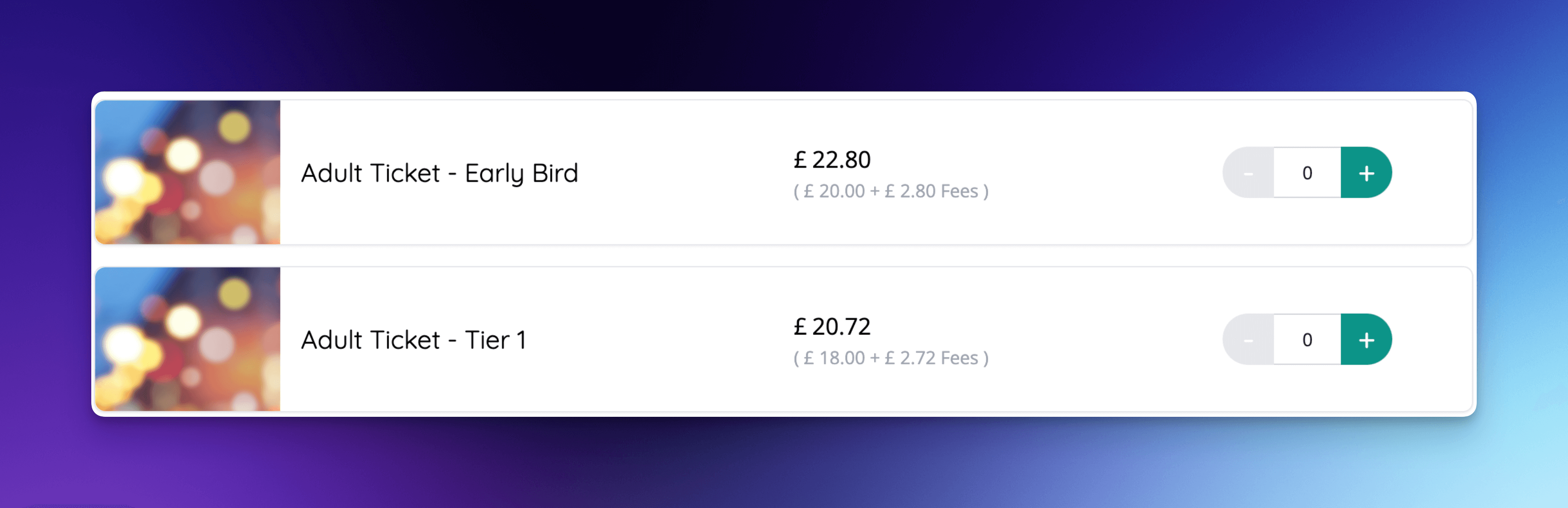 Example name suffixes in shop