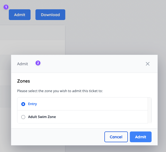 The new manual admit option