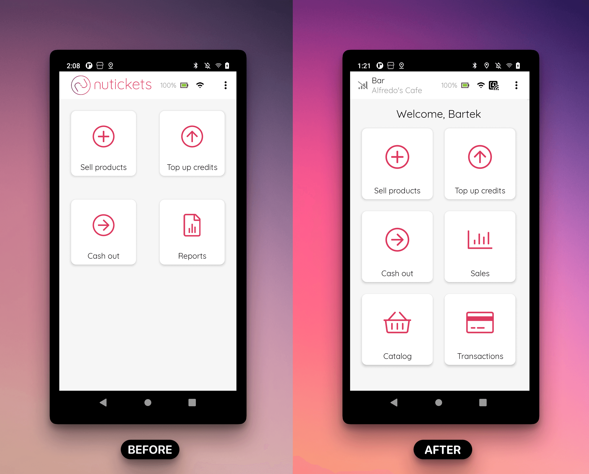 More options available on the homepage.