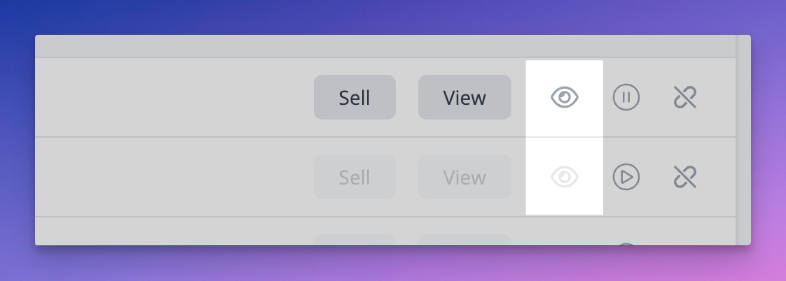 Control each events visibility regardless of the schedule type.