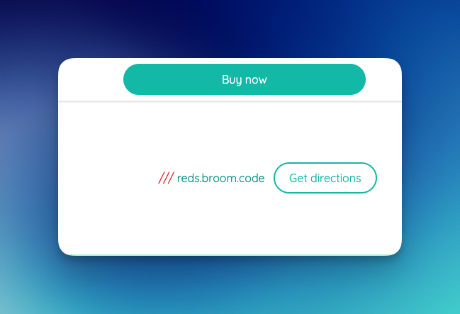 what3words address shows on event location details