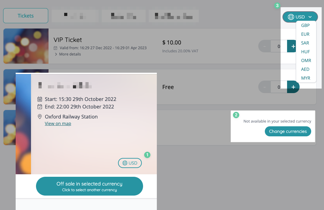 Currency CTAs for multi-currency accounts