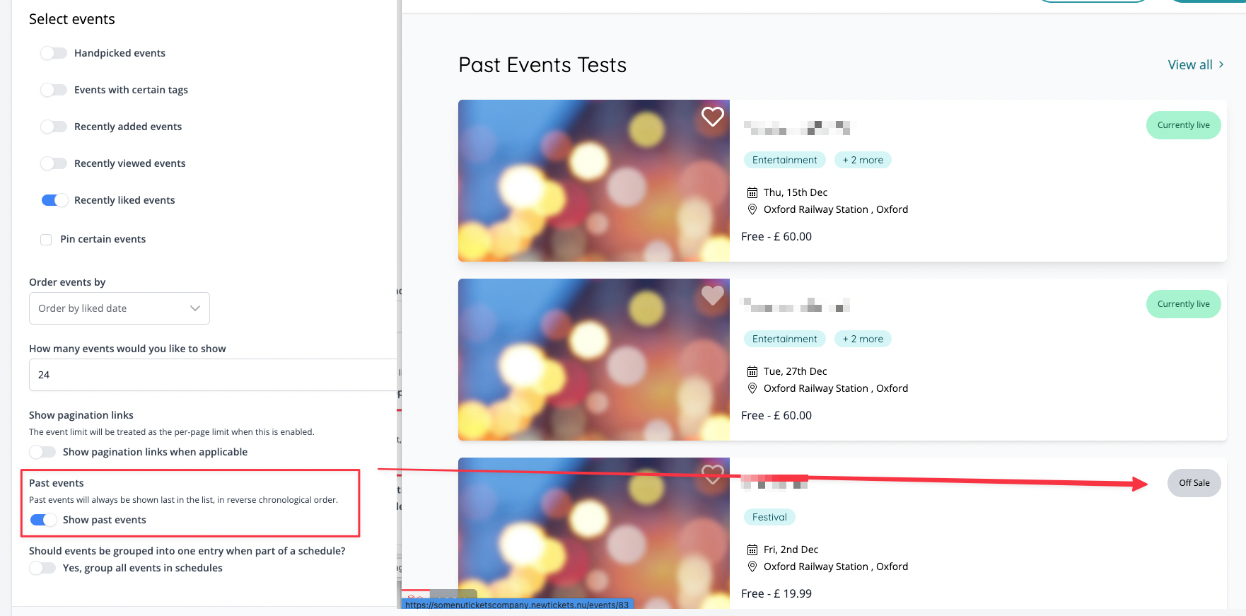 Showcase past events
