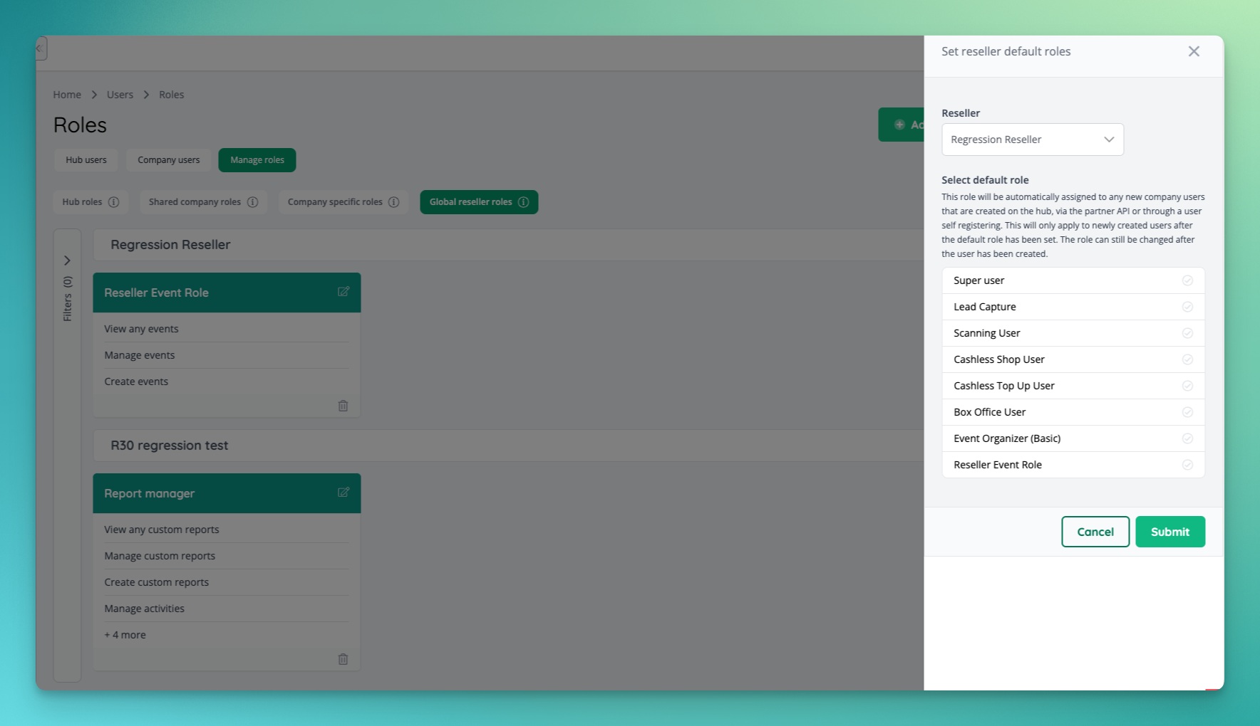 Assigning a default company role to be applied to all newly created company users.