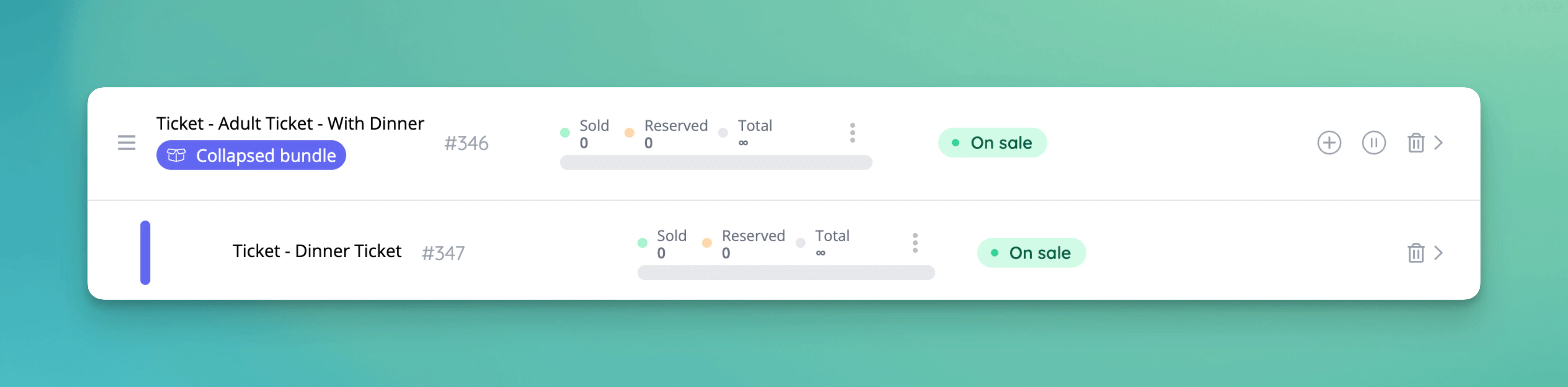 Event dashboard labels collapsed bundles