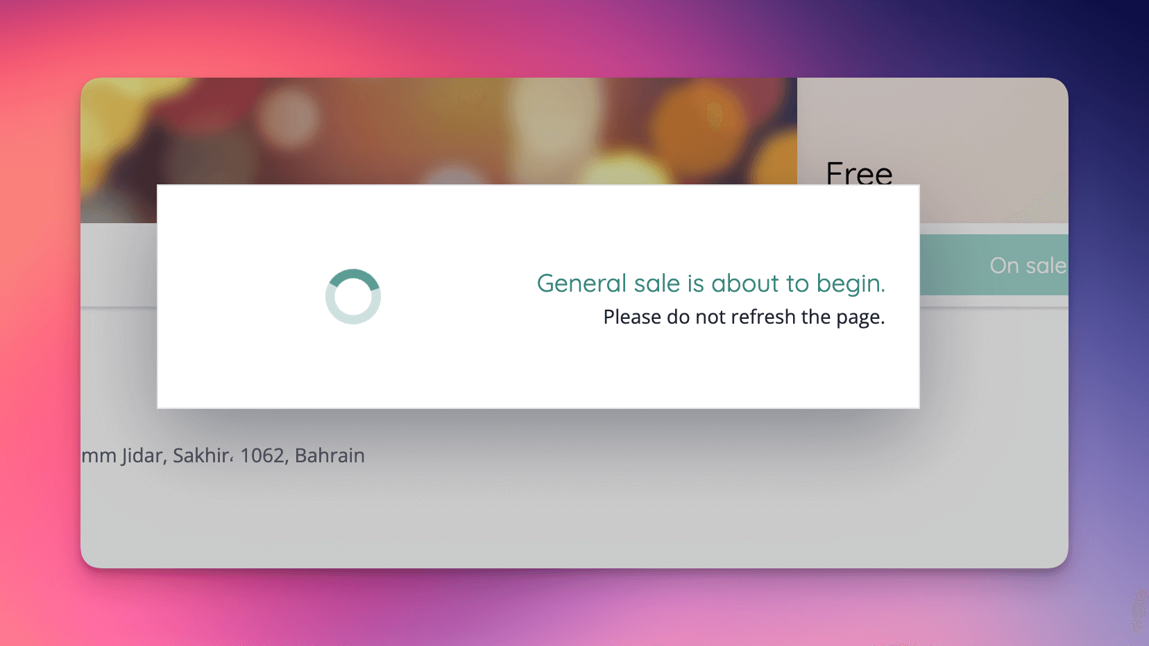 Sales periods now begin automatically without the need for the customer to refresh the page.