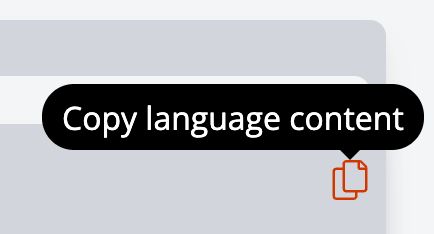 Only add text once - then copy over from one language to another and only make changes