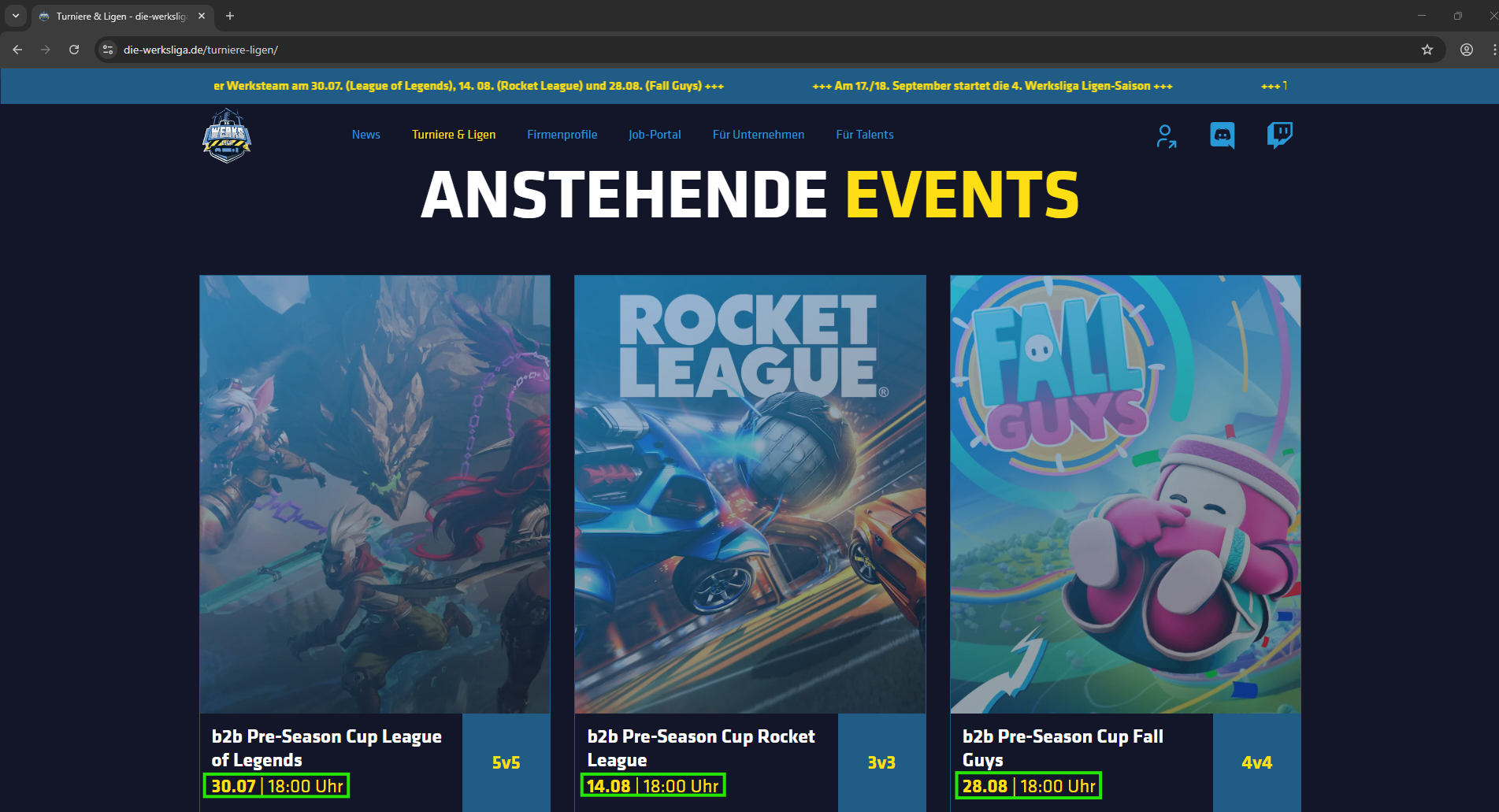 Turnieruebersichtfrontpage Pn