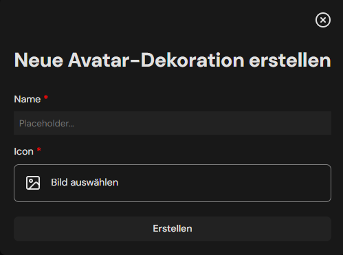 Avatar Decoration Create