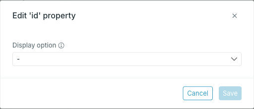 Edit id property dialog