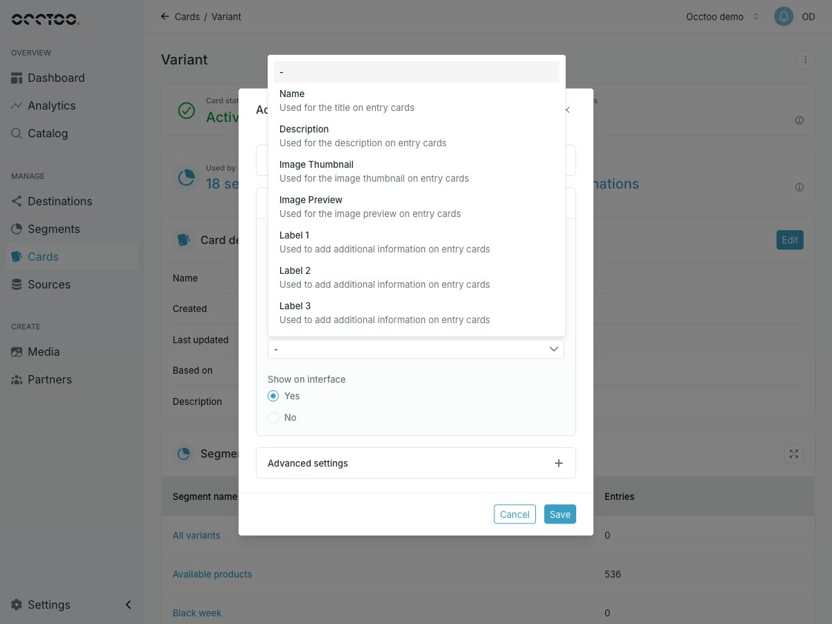 Display option list