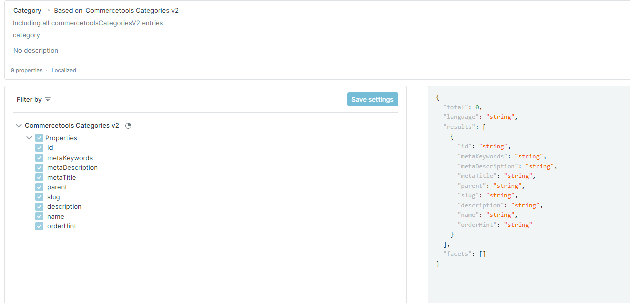 Category properties in Occtoo