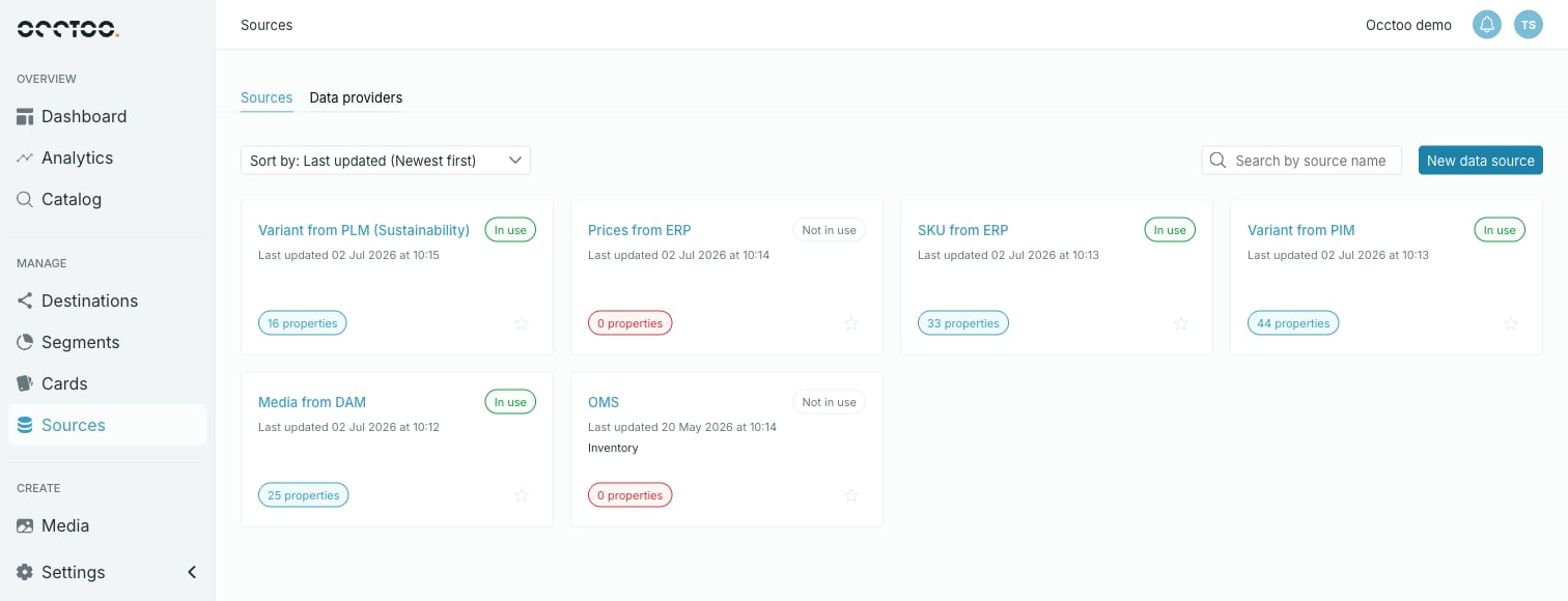 The Sources tab