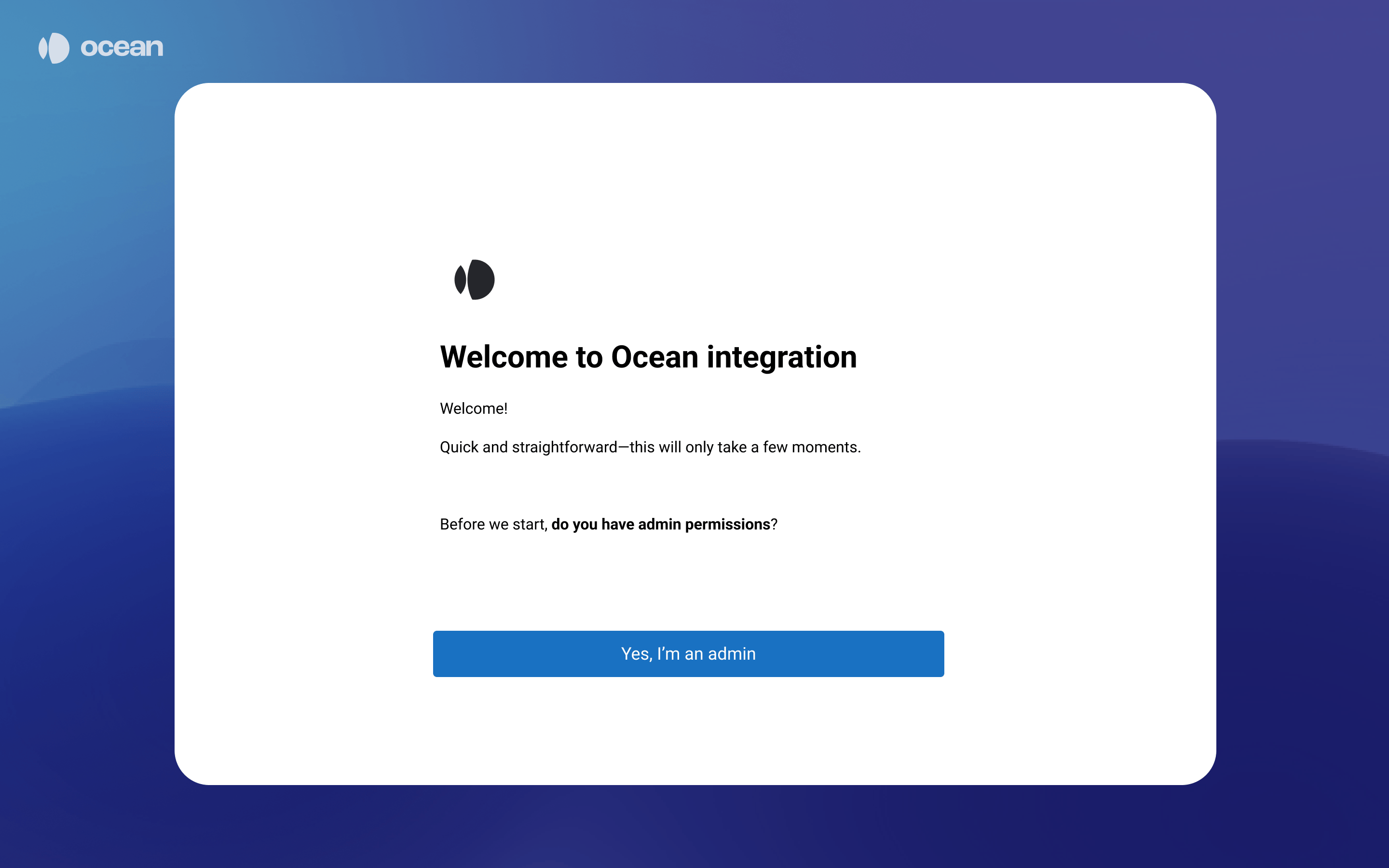 Welcome to Ocean integration