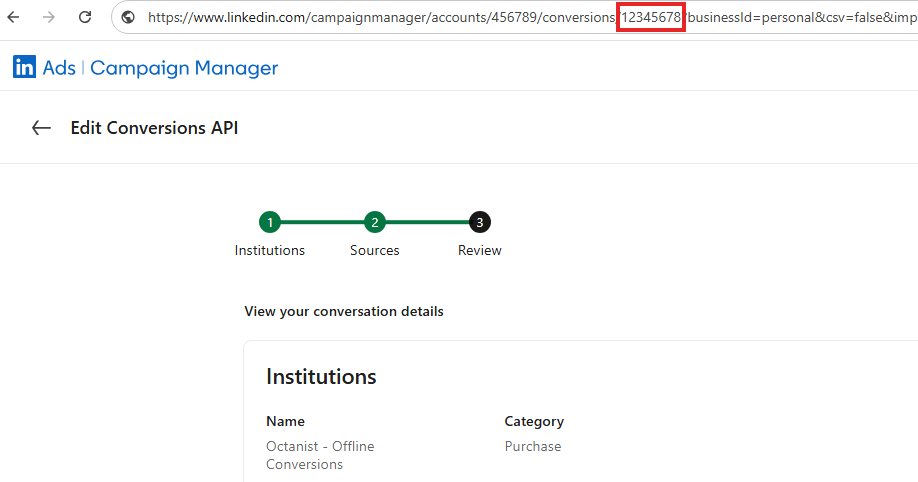 Conversion Rule Id Linkedin Offline Conversion Tracking Pn