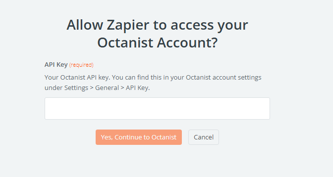 Zapier Connect Octanist To Zapier Pn