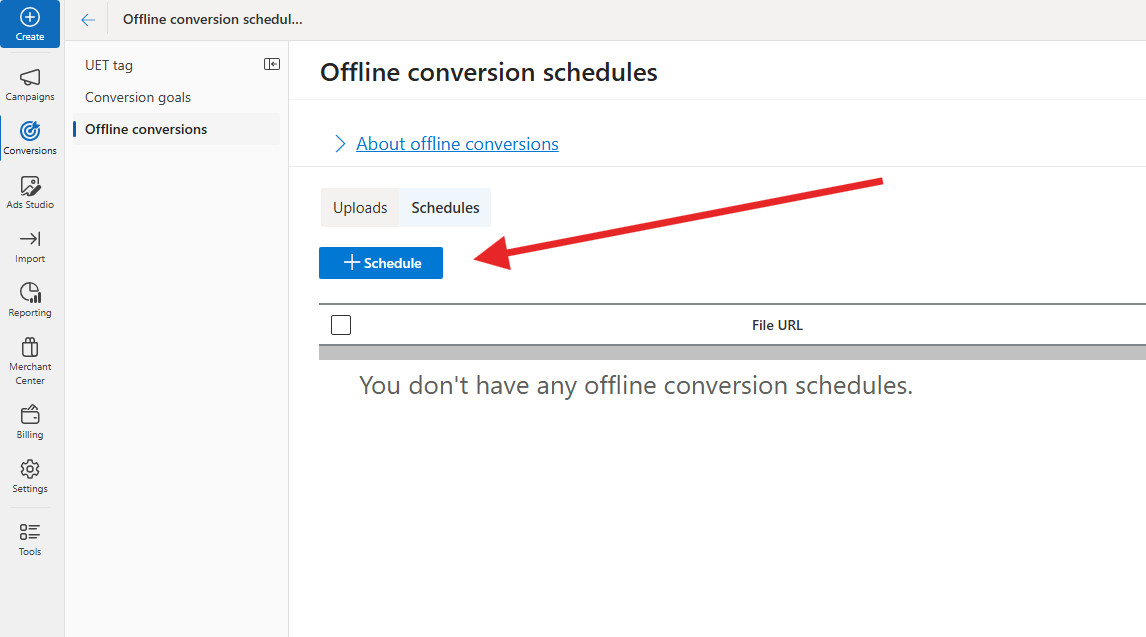 Outgoing Integrations Microsoft Ads Add Schedule Pn