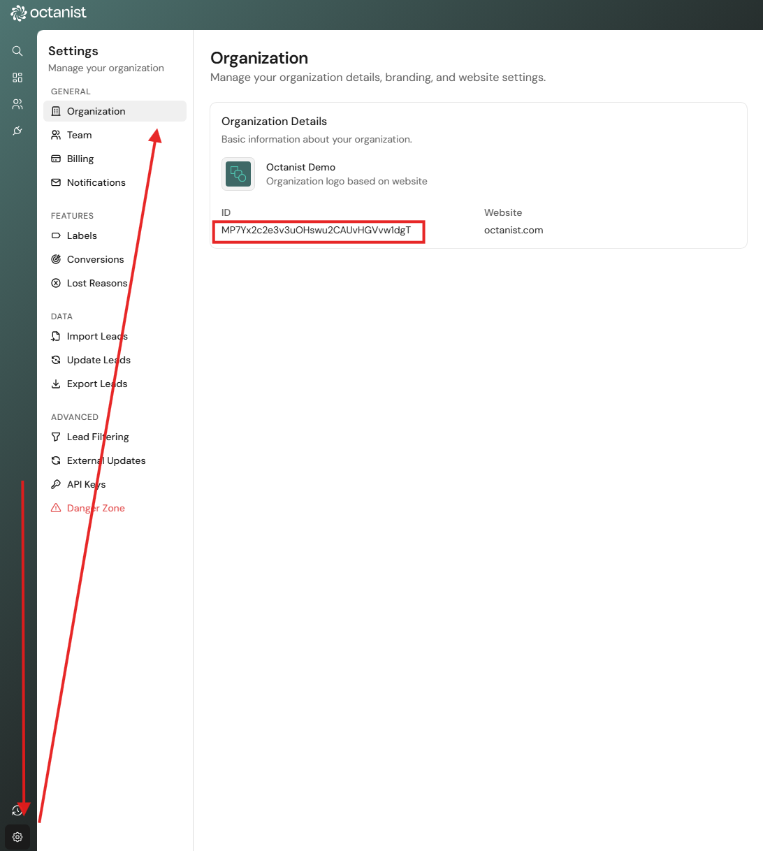 Octanist Gtm Navigate To Organization