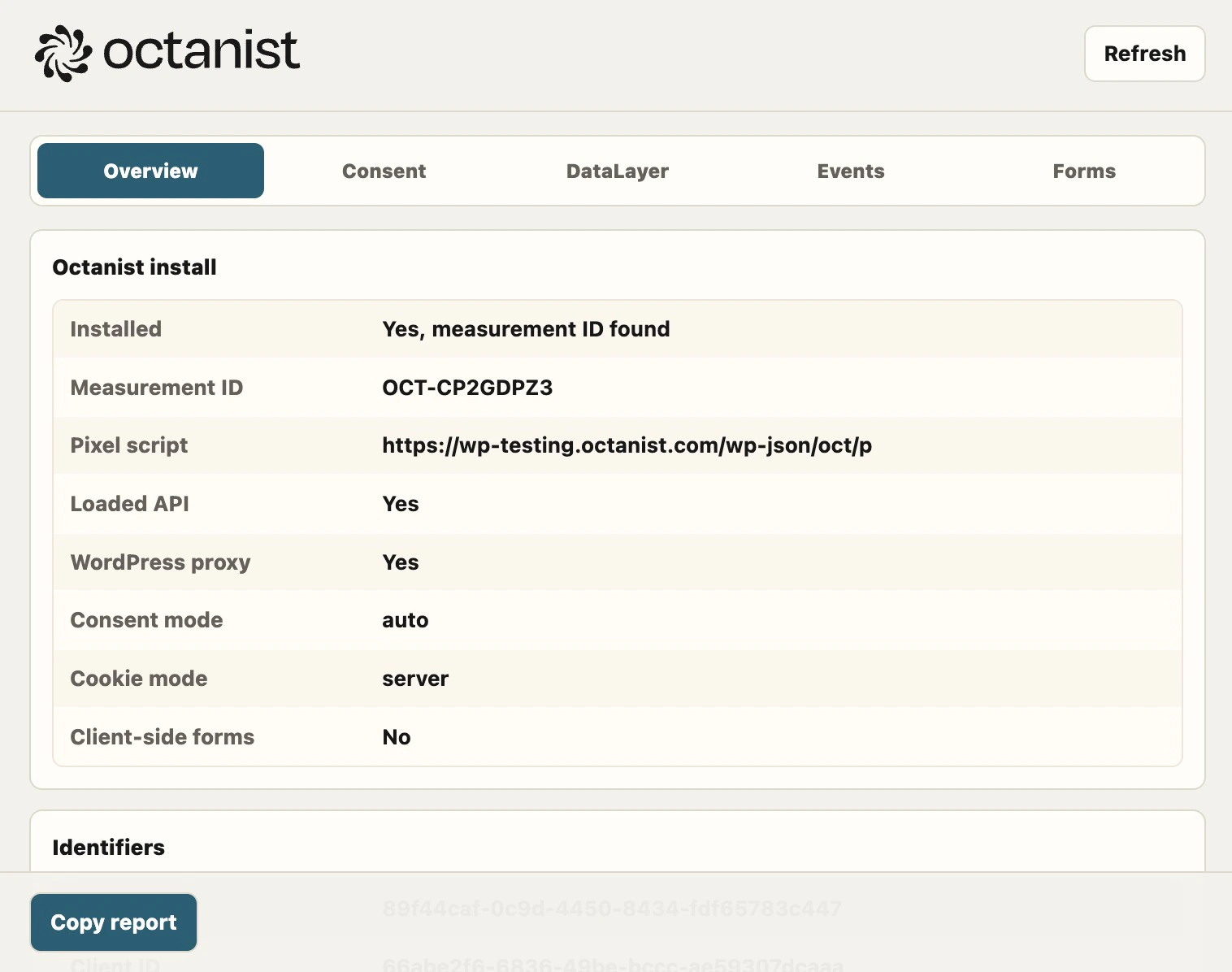 Octanist Chrome extension debugger