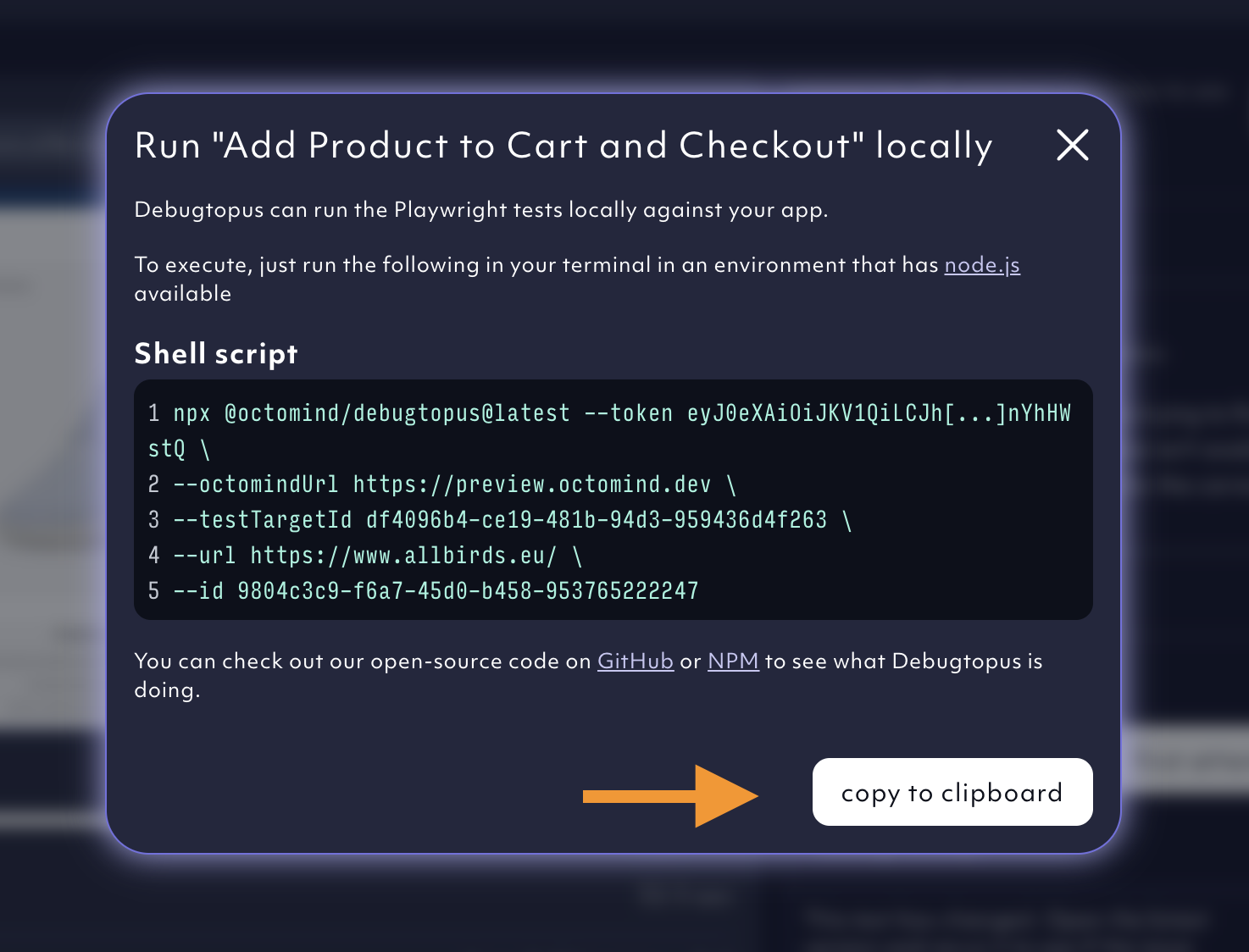 Debugtopus shell script