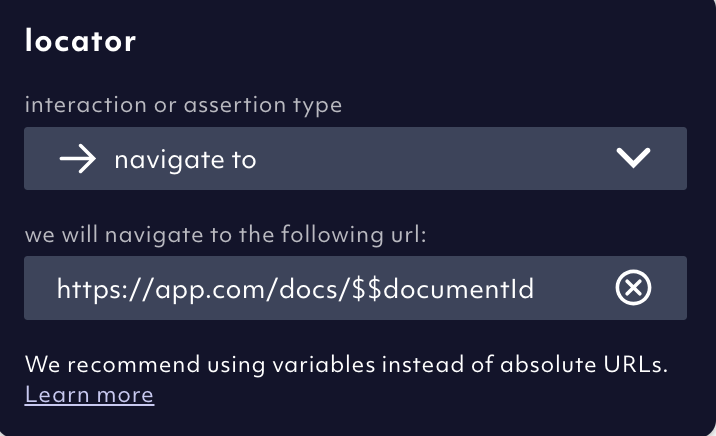 Example: Exporting a dynamic variable from a javascript step