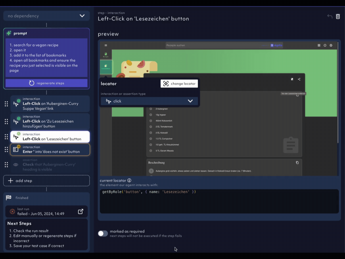 pinpointing broken locators