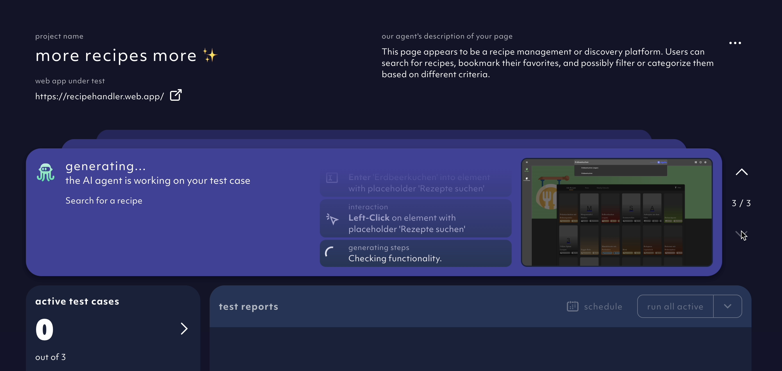 interactive insight into the AI agent progress