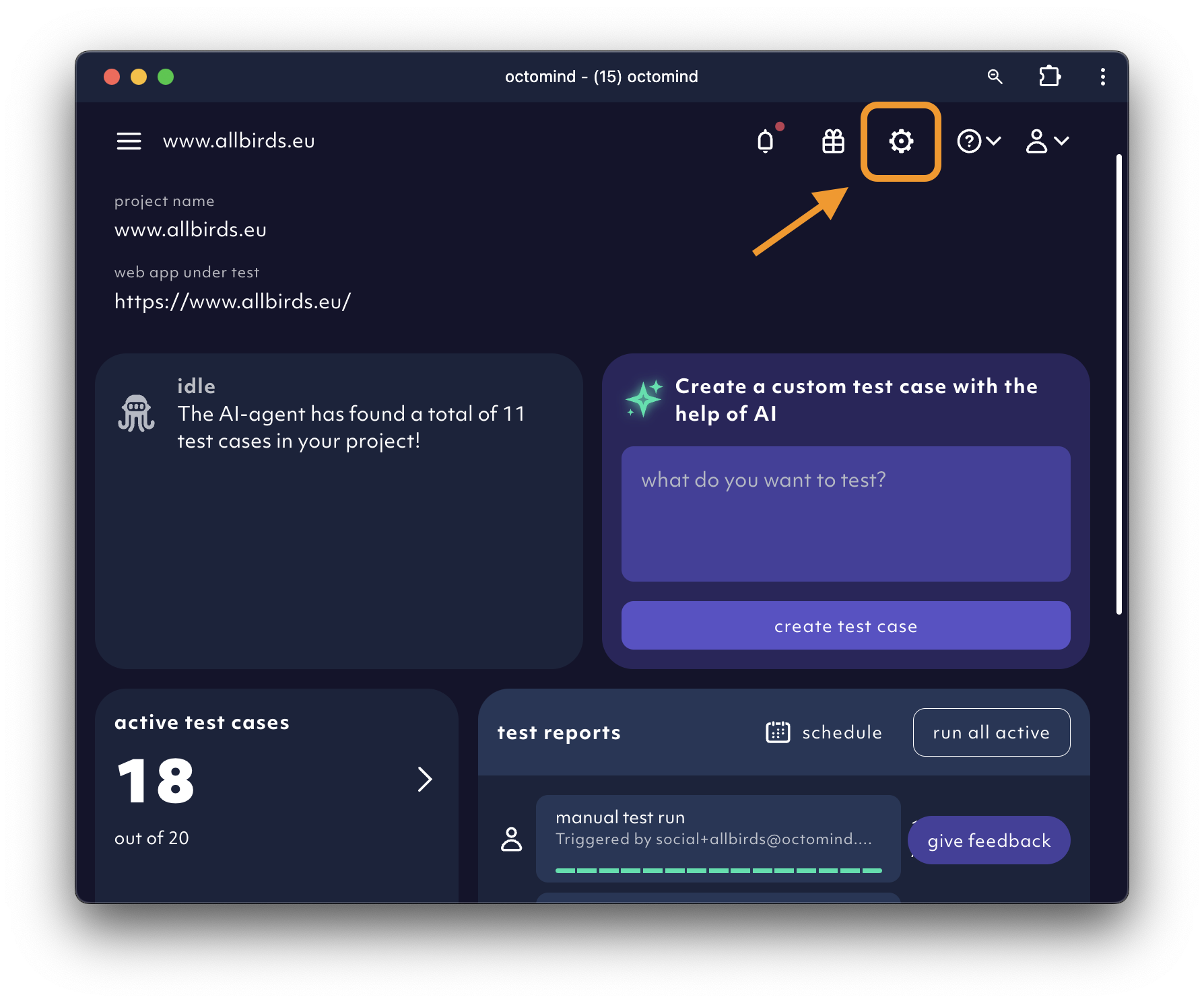 project setting