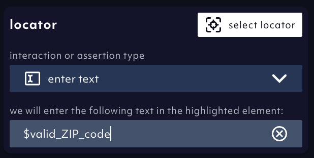 Custom variable referenced in visual locator picker, 11/2024