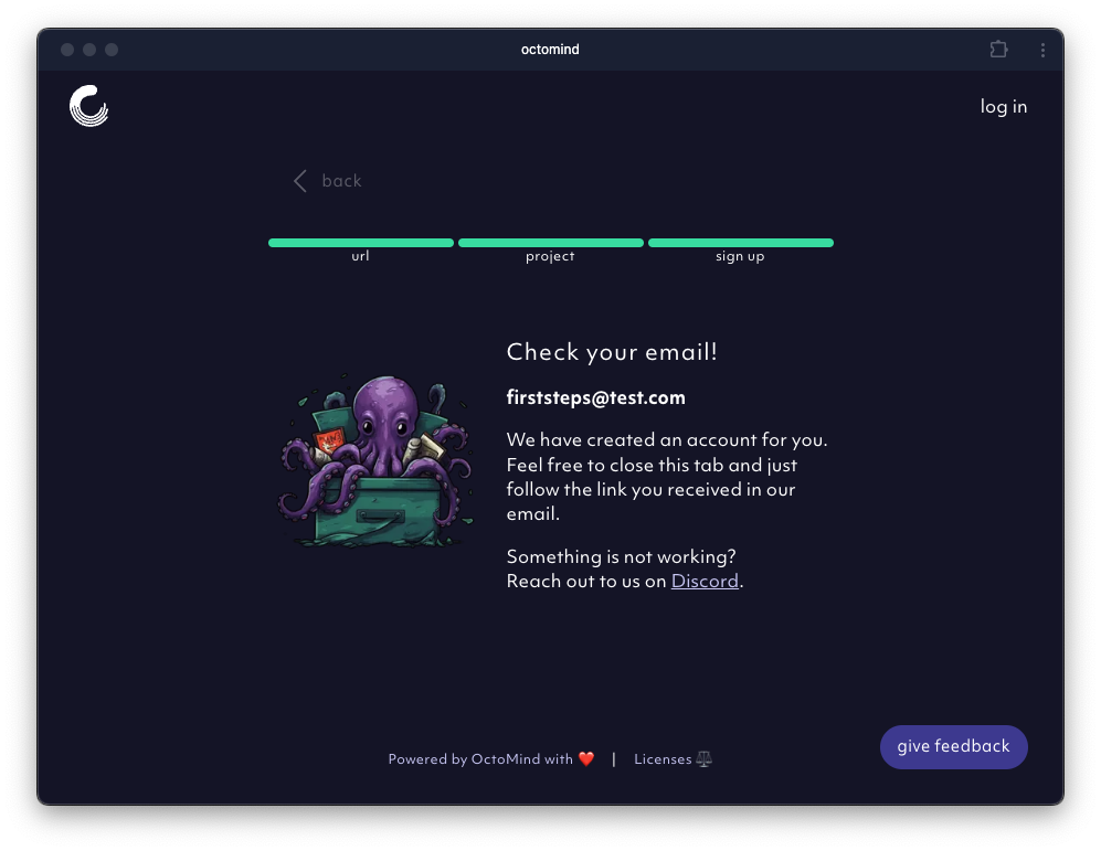 create account, screenshot 10/2024