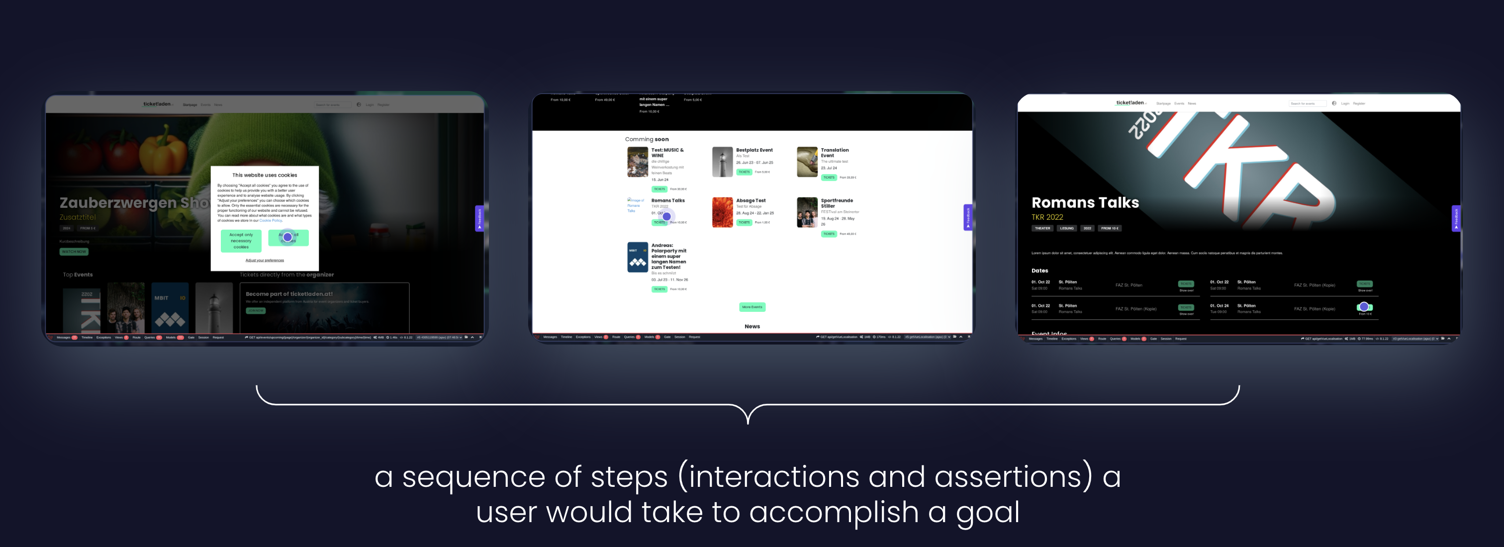 example of a user flow