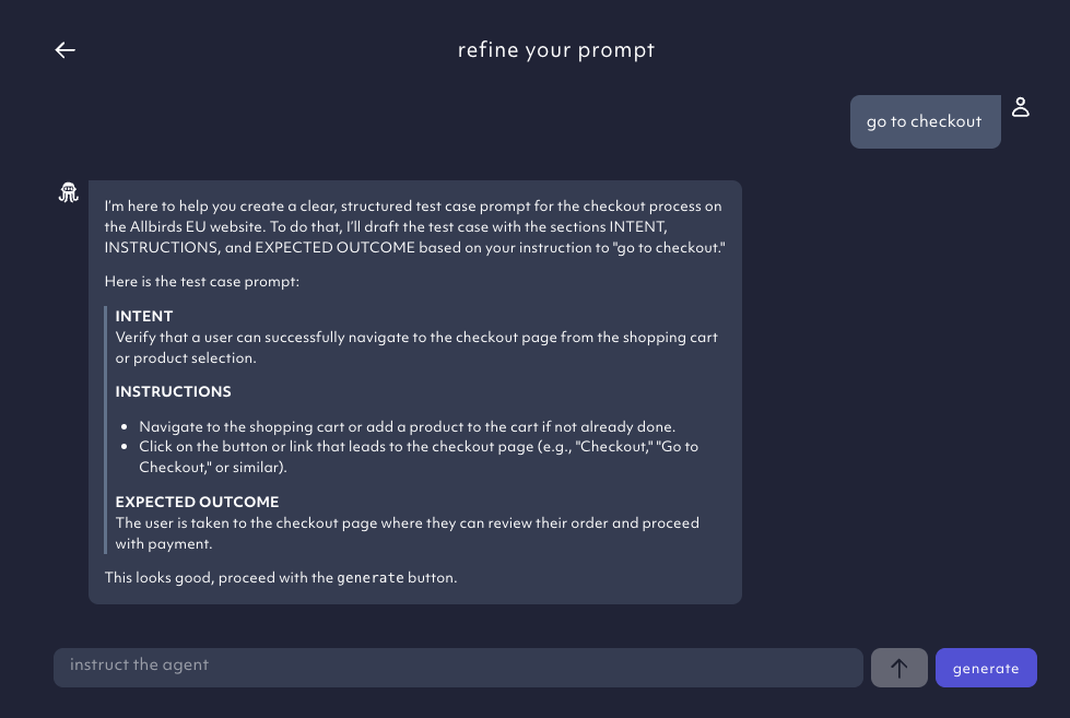 Refine prompt example