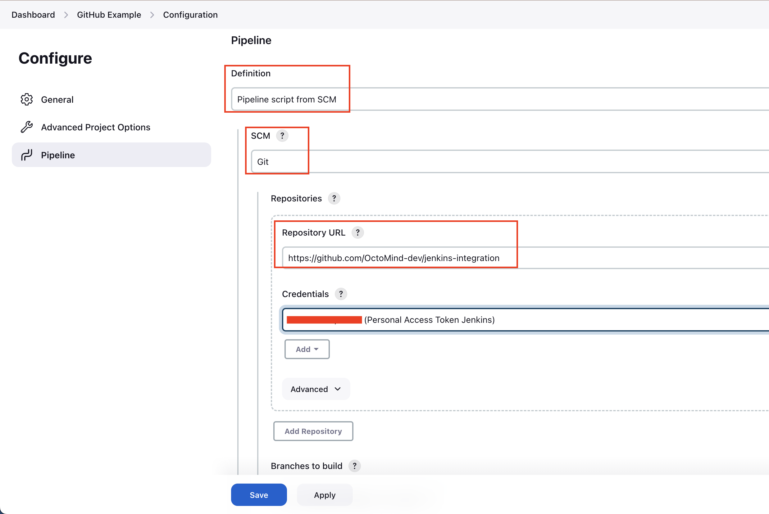 Loading Jenkinsfile from GitHub repository