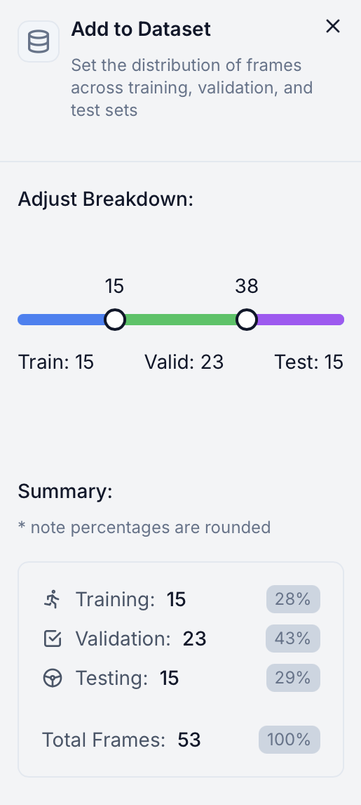 Split Configuration UI