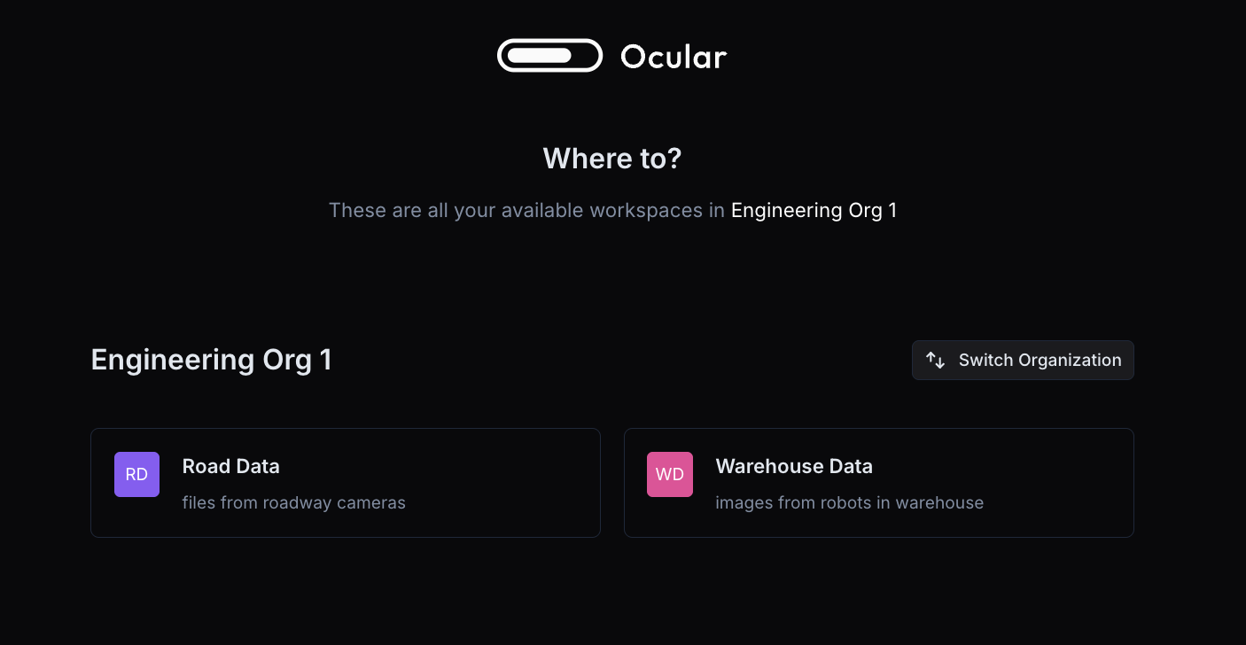 Landing Page Workspaces