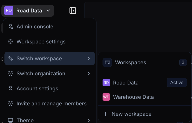 Workspaces Hover