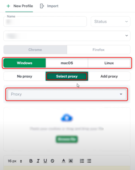 Vision Browser Proxy Setup Guide | Oculus Proxies Docs