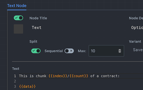Split Mode Configuration