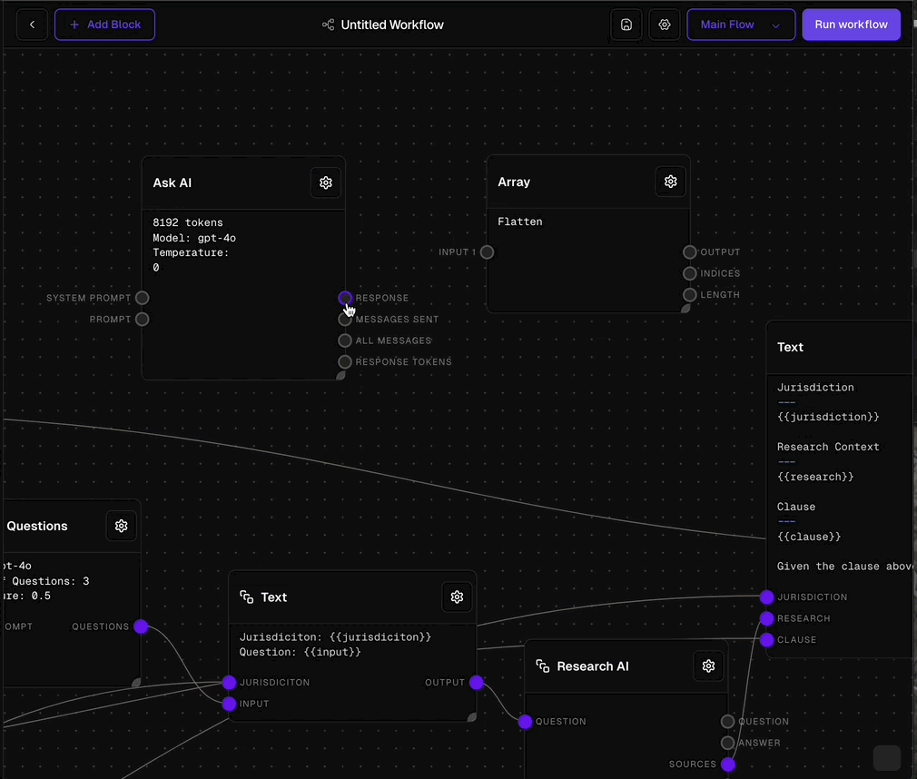 Creating a subflow (Dark Mode)