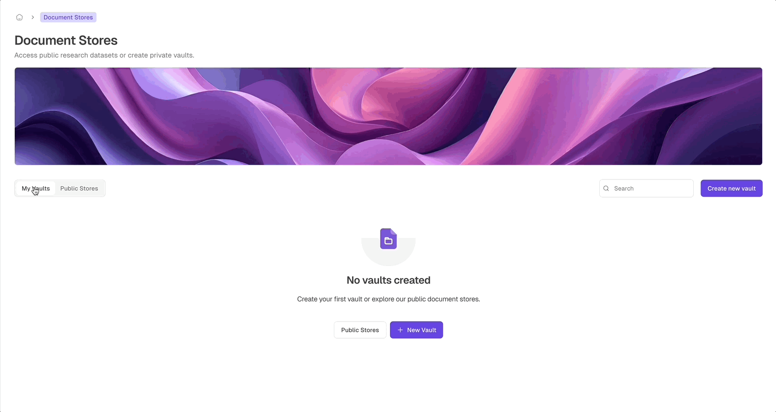 Document Store Setup