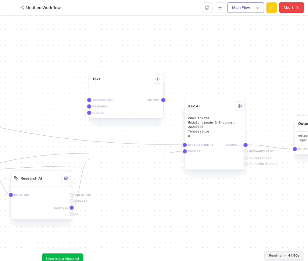 Workflow Block Editor (Light Mode)