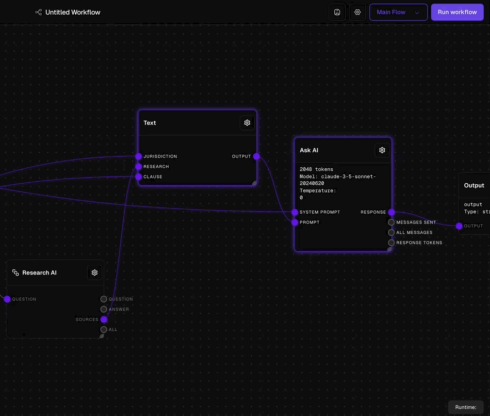 Workflow Canvas Dark Mode