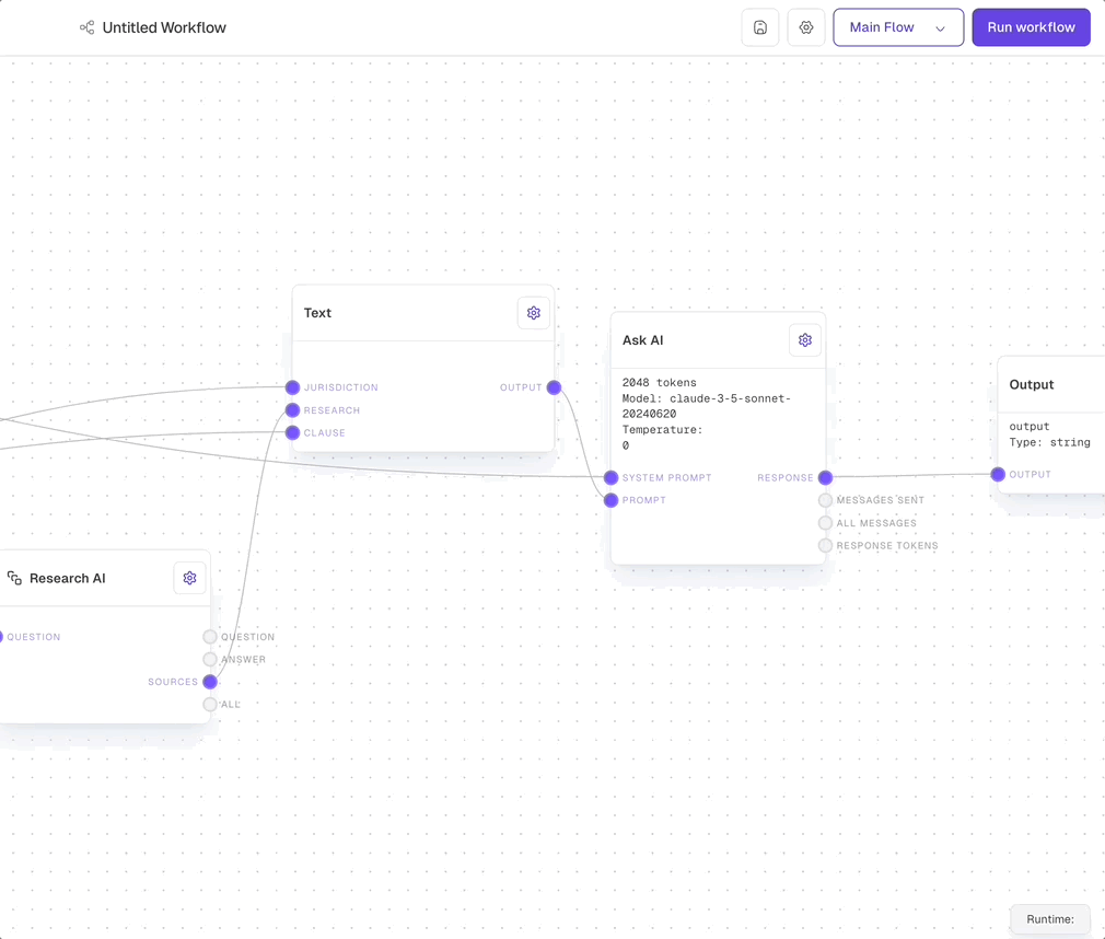 Workflow Canvas Light Mode