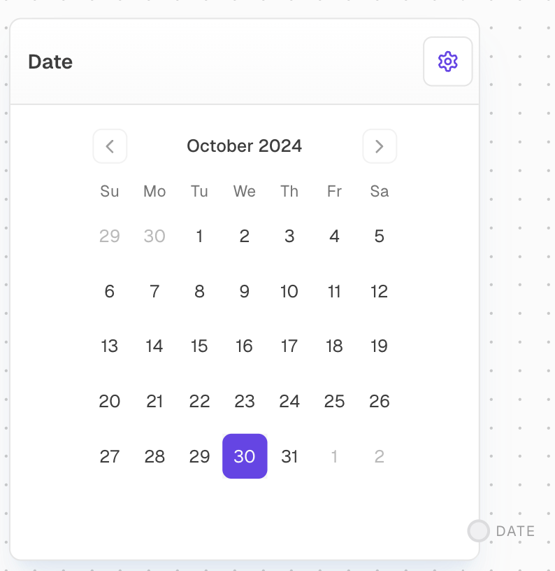 Date Block Screenshot