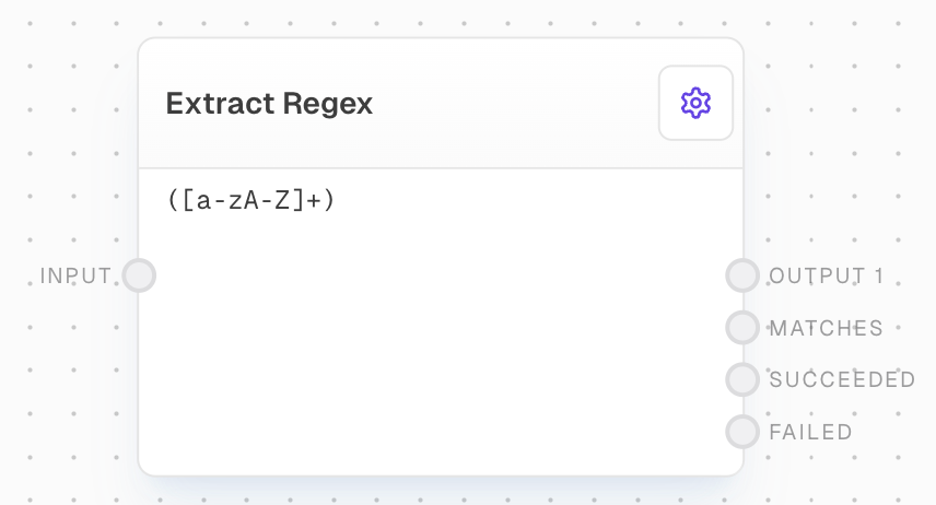 Extract with Regex Block Screenshot