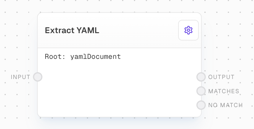 Extract YAML Block Screenshot