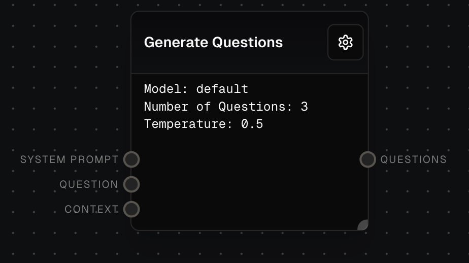 Generate Questions Block Screenshot