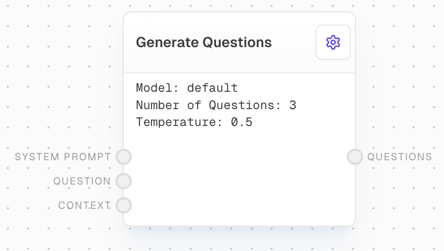 Generate Questions Block Screenshot