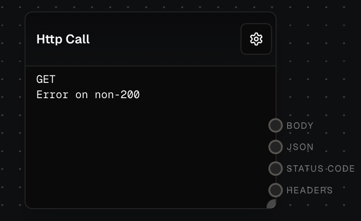 HTTP Call Block Screenshot